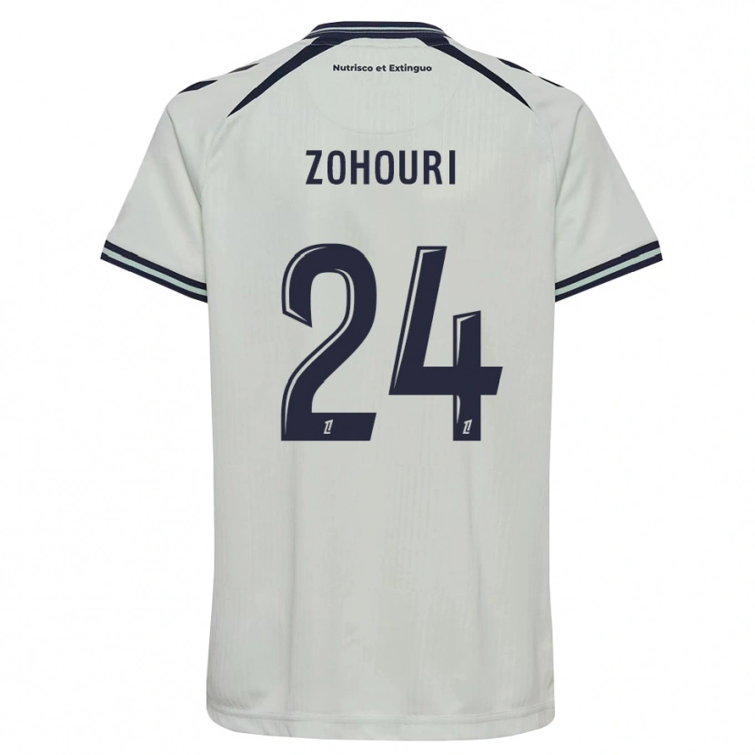 DanxenメンズGuy-Noël Zohouri#24ミッドナイトブルー 白アウェイシャツ2026/27ジャージーユニフォーム
