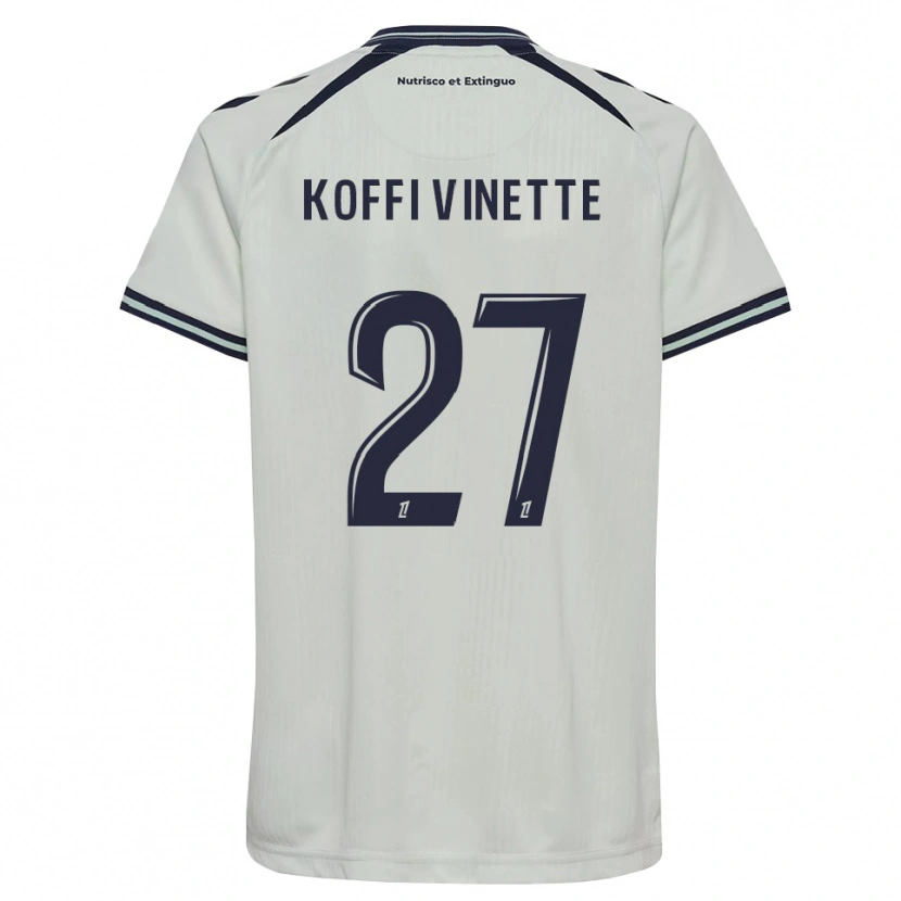 DanxenメンズEnzo Koffi#27ミッドナイトブルー 白アウェイシャツ2026/27ジャージーユニフォーム