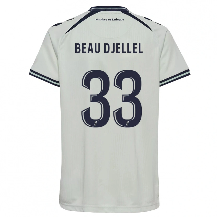 DanxenメンズYanis Beau Djellel#33ミッドナイトブルー 白アウェイシャツ2026/27ジャージーユニフォーム