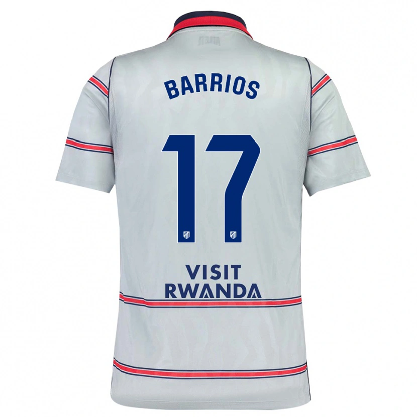 DanxenメンズJesus Barrios#17グレー 赤 ネイビーブルーサードユニフォームシャツ2026/27ジャージーユニフォーム