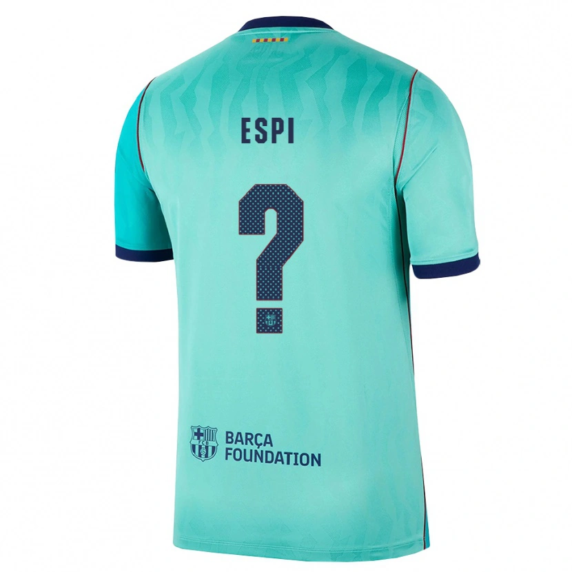 DanxenメンズPau Espi#0アクア ダークターコイズ ロイヤルブルーサードユニフォームシャツ2026/27ジャージーユニフォーム