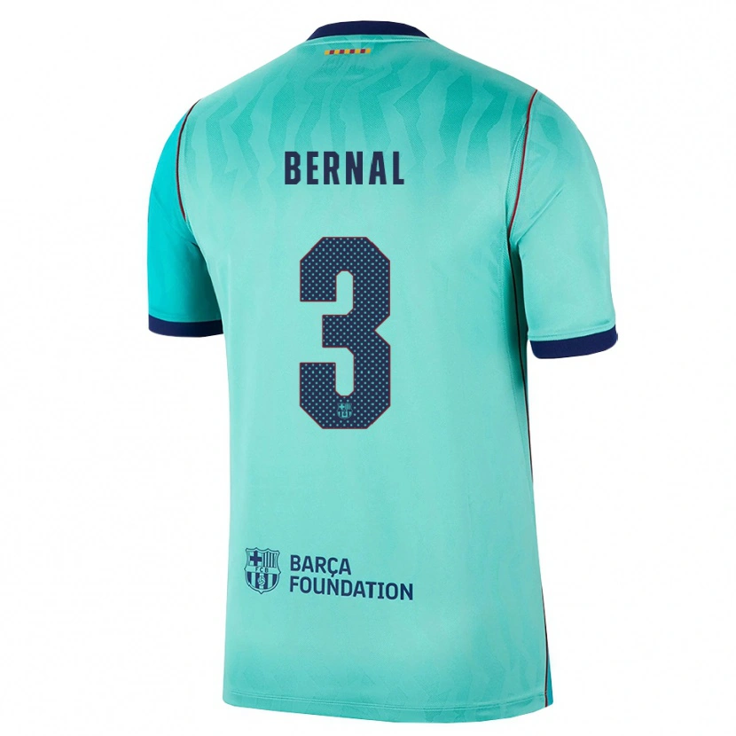 DanxenメンズLucas Bernal#3アクア ダークターコイズ ロイヤルブルーサードユニフォームシャツ2026/27ジャージーユニフォーム
