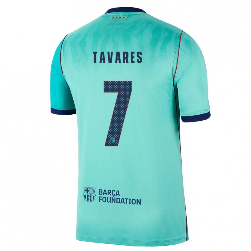 DanxenメンズAjay Tavares#7アクア ダークターコイズ ロイヤルブルーサードユニフォームシャツ2026/27ジャージーユニフォーム
