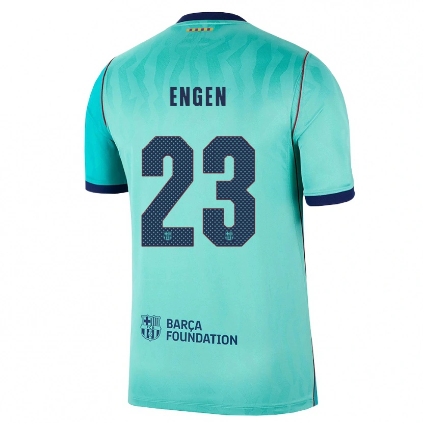 Danxenメンズイングリッド・エンゲン#23アクア ダークターコイズ ロイヤルブルーサードユニフォームシャツ2026/27ジャージーユニフォーム