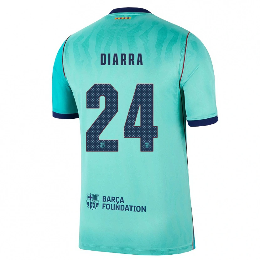 Danxenメンズイブラヒム・ディアラ#24アクア ダークターコイズ ロイヤルブルーサードユニフォームシャツ2026/27ジャージーユニフォーム