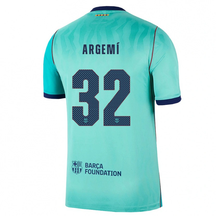 DanxenメンズAdam Argemí#32アクア ダークターコイズ ロイヤルブルーサードユニフォームシャツ2026/27ジャージーユニフォーム