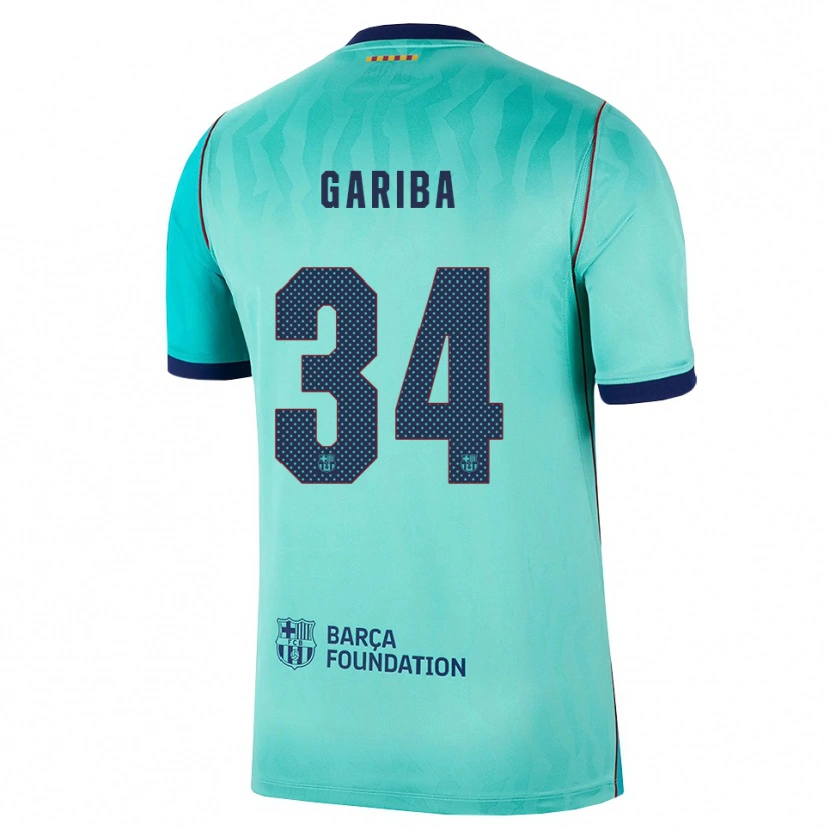 DanxenメンズHafiz Gariba#34アクア ダークターコイズ ロイヤルブルーサードユニフォームシャツ2026/27ジャージーユニフォーム