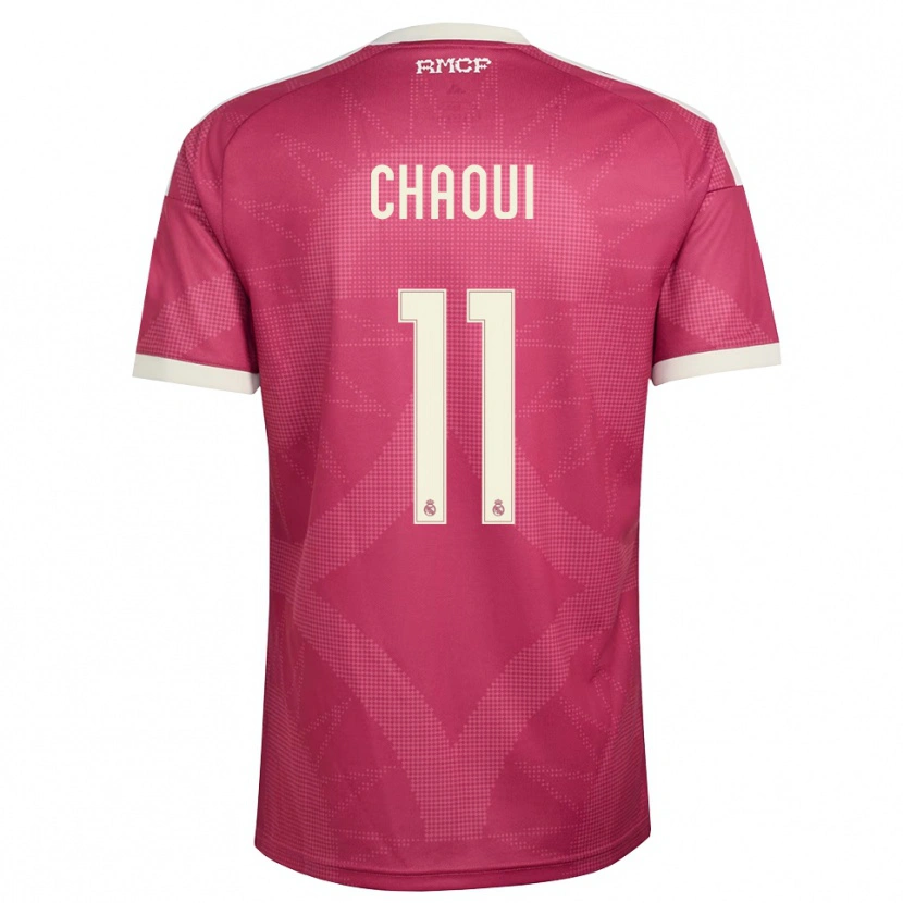 DanxenメンズOmar Chaoui#11ペールバイオレットレッド 白サードユニフォームシャツ2026/27ジャージーユニフォーム