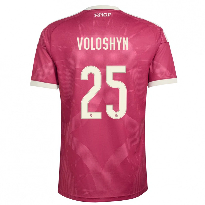 DanxenメンズIlya Voloshyn#25ペールバイオレットレッド 白サードユニフォームシャツ2026/27ジャージーユニフォーム