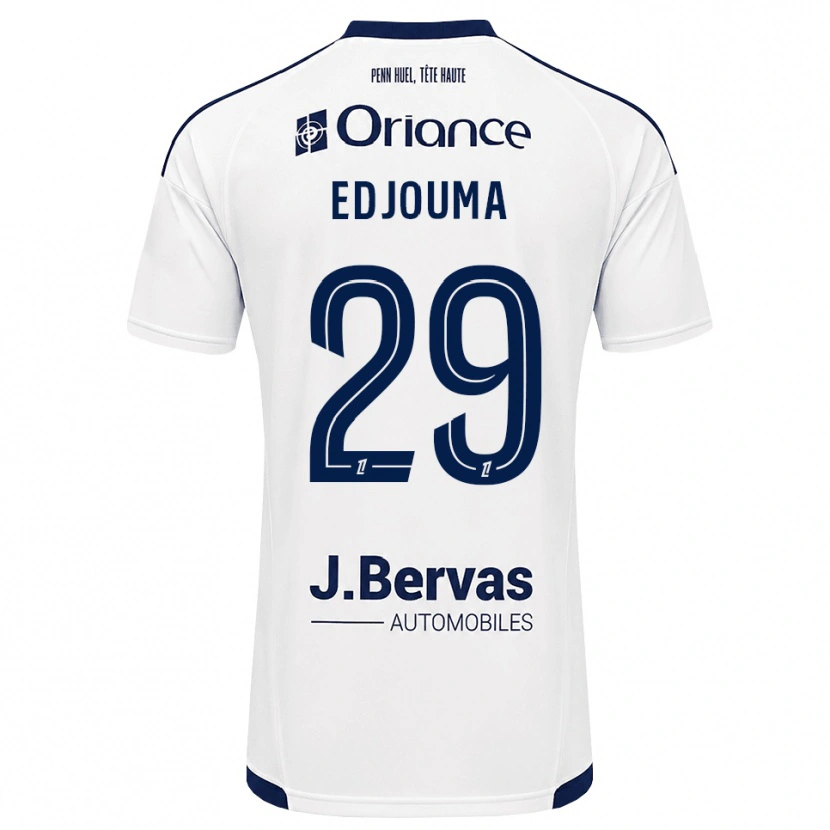 DanxenメンズNoah Edjouma#29ネイビー 白アウェイシャツ2026/27ジャージーユニフォーム