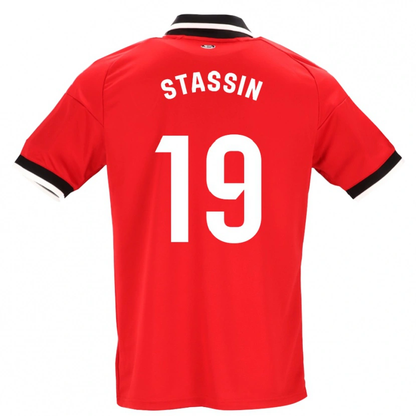 DanxenメンズLucas Stassin#19黒白赤アウェイシャツ2026/27ジャージーユニフォーム