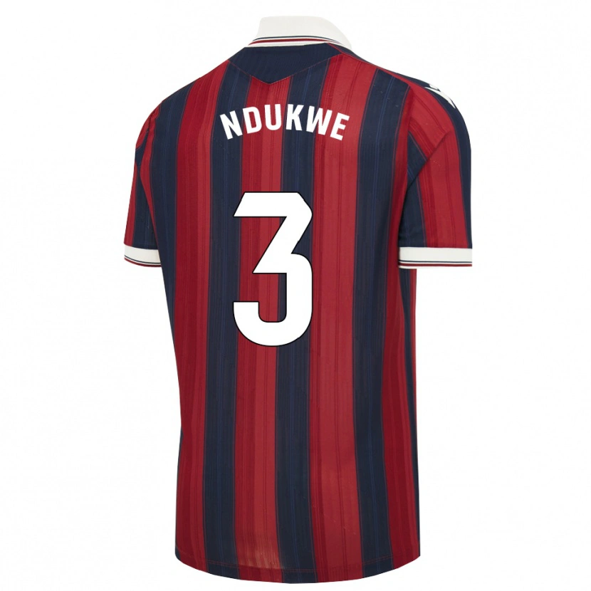 DanxenレディースIfeanyi Ndukwe#3ミッドナイトブルー 赤ホームシャツ2026/27ジャージーユニフォーム