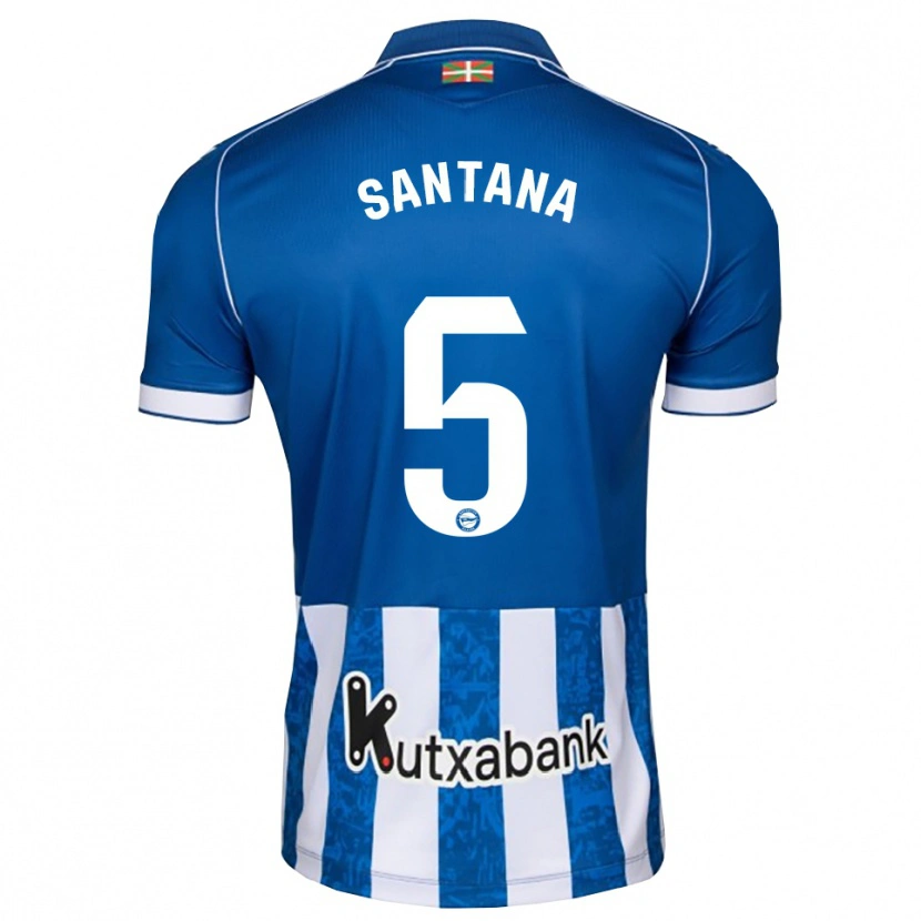 Danxenレディースバネッサ・サンタナ#5青 白 黒ホームシャツ2026/27ジャージーユニフォーム