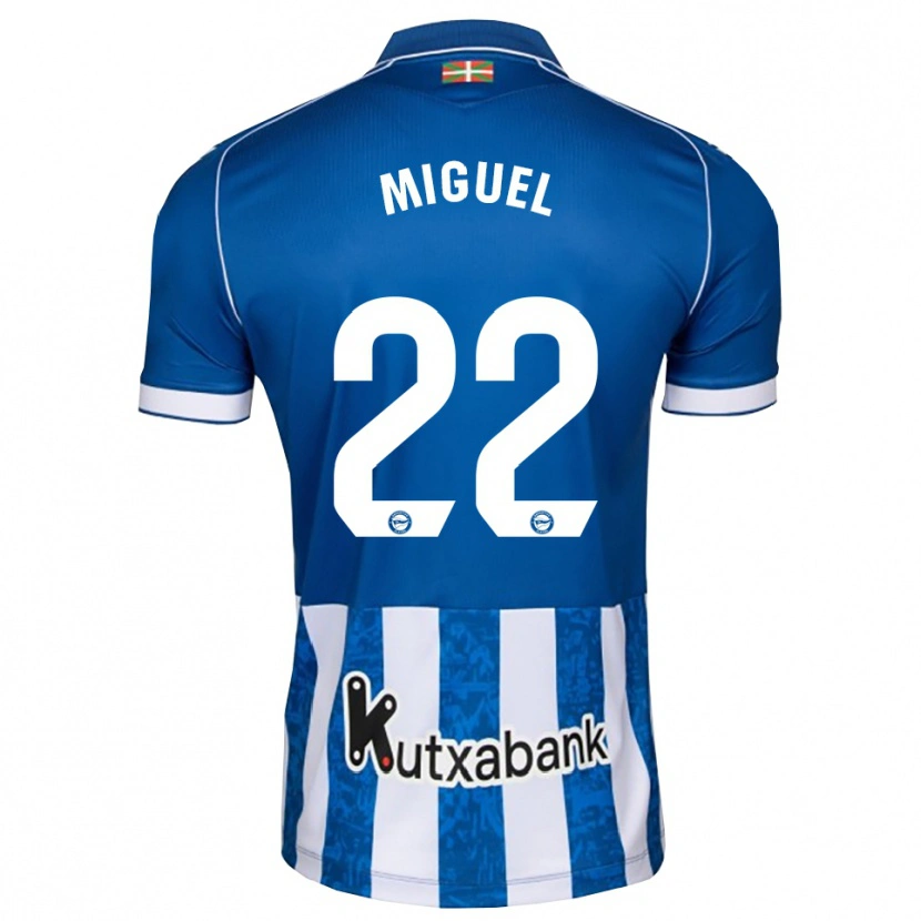 DanxenレディースMiguel Rodríguez#22青 白 黒ホームシャツ2026/27ジャージーユニフォーム