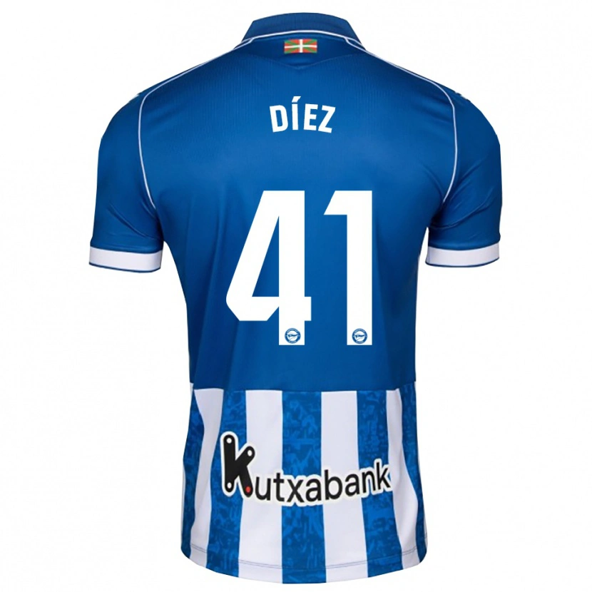 DanxenレディースVictor Díez#41青 白 黒ホームシャツ2026/27ジャージーユニフォーム