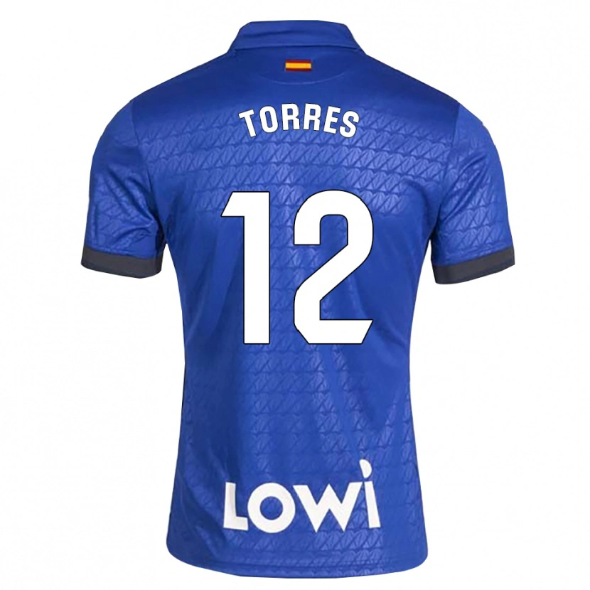 DanxenレディースRubén Torres#12青白黒ホームシャツ2026/27ジャージーユニフォーム