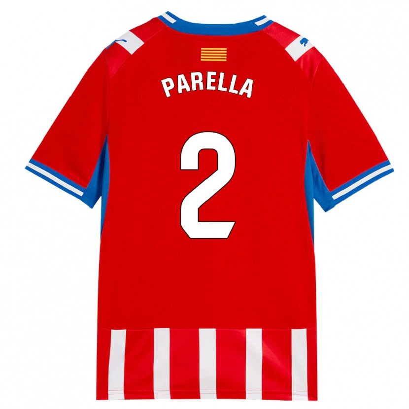 DanxenレディースVirginia Parella#2赤白スカイブルーホームシャツ2026/27ジャージーユニフォーム