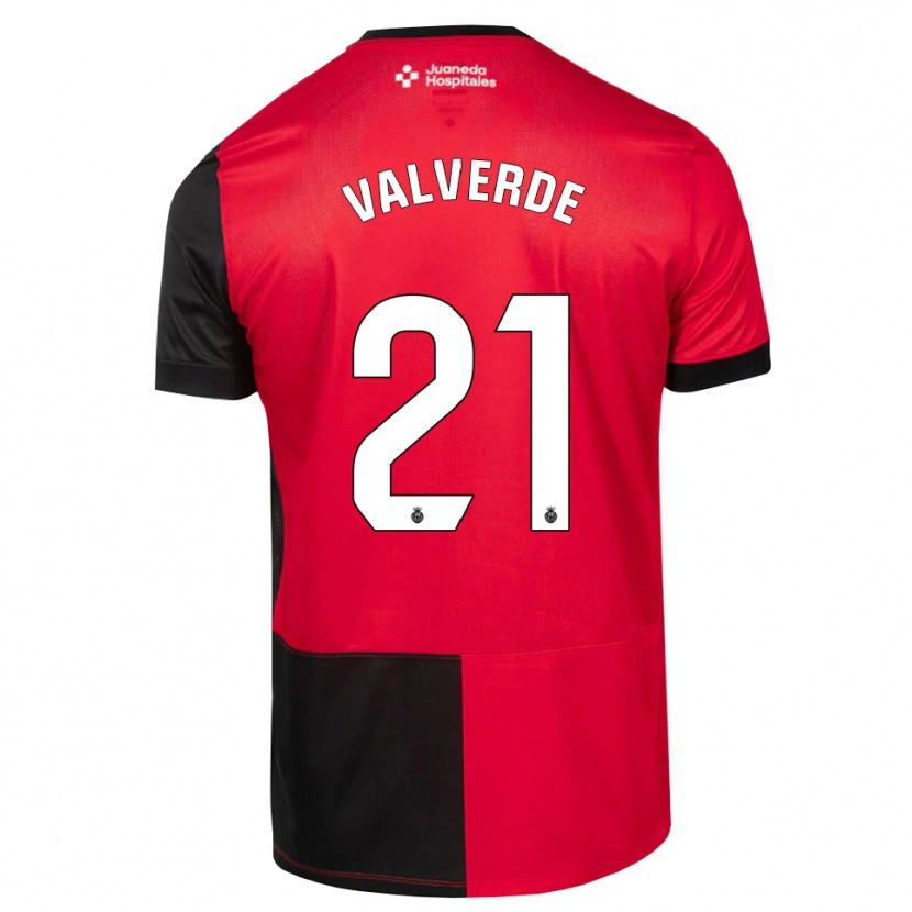DanxenレディースDavid Valverde#21黒赤白ホームシャツ2026/27ジャージーユニフォーム