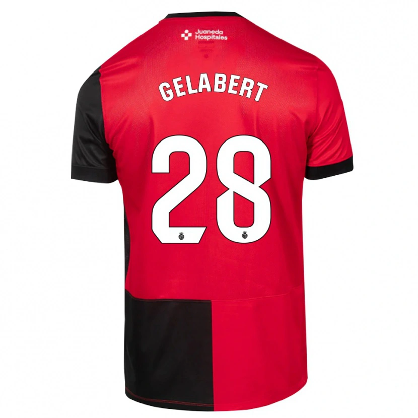 DanxenレディースMiquel Gelabert#28黒赤白ホームシャツ2026/27ジャージーユニフォーム