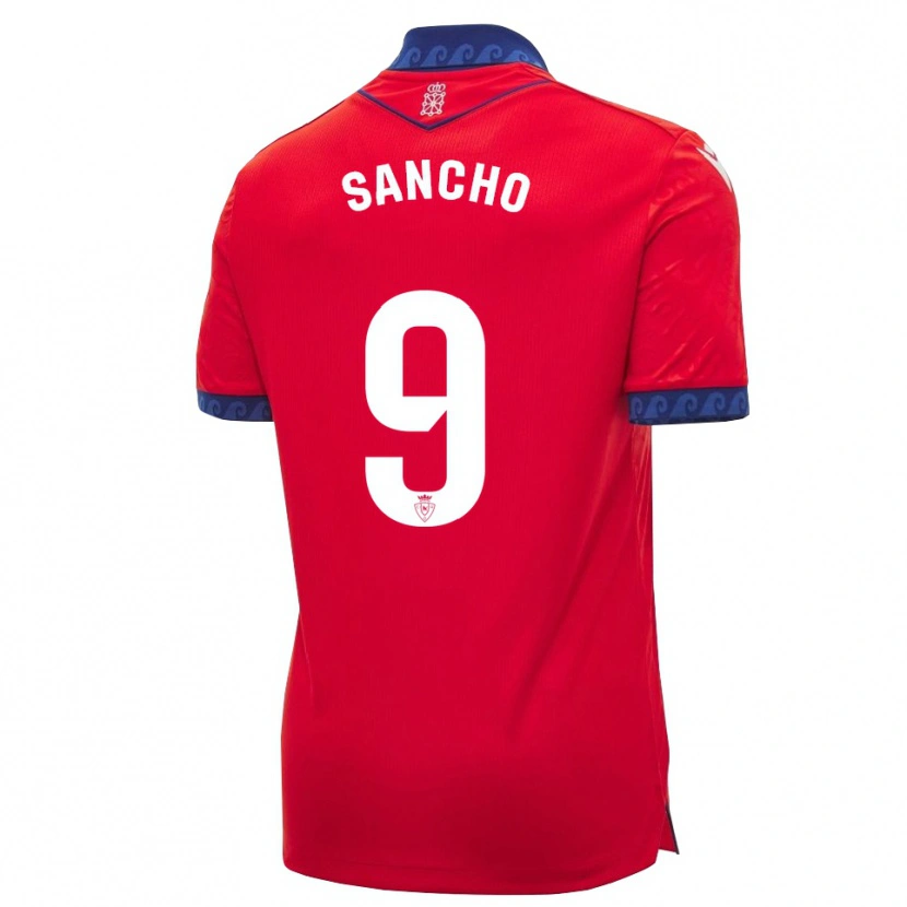 DanxenレディースDani Sancho#9赤 ネイビーブルー 白ホームシャツ2026/27ジャージーユニフォーム