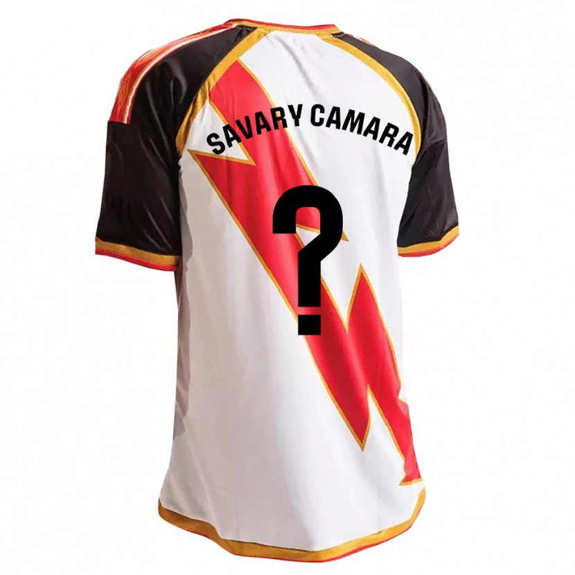 DanxenレディースIsaac Savary Camara#0黒赤白金ホームシャツ2026/27ジャージーユニフォーム