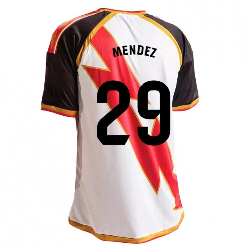 Danxenレディースディエゴ・メンデス#29黒赤白金ホームシャツ2026/27ジャージーユニフォーム