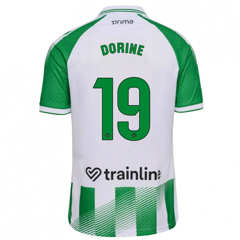 DanxenレディースDorine Nina Chuigoue#19ライトグリーン 黒 白ホームシャツ2026/27ジャージーユニフォーム