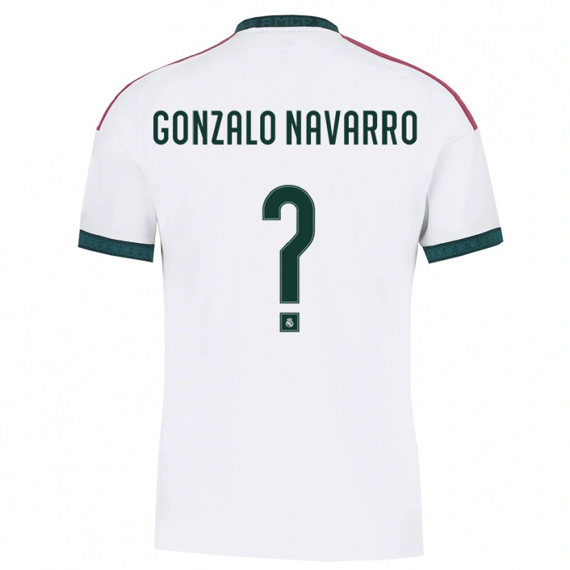 DanxenレディースGonzalo Navarro#0ダークグリーン 白 赤ホームシャツ2026/27ジャージーユニフォーム