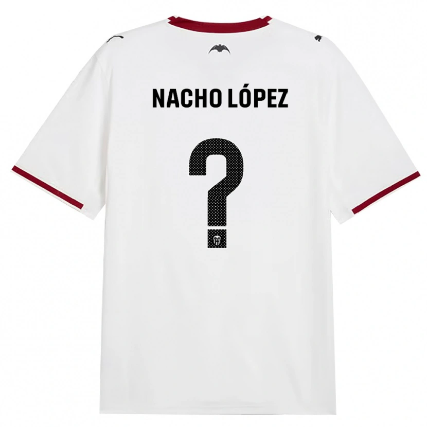 DanxenレディースNacho López#0黒白赤黄ホームシャツ2026/27ジャージーユニフォーム