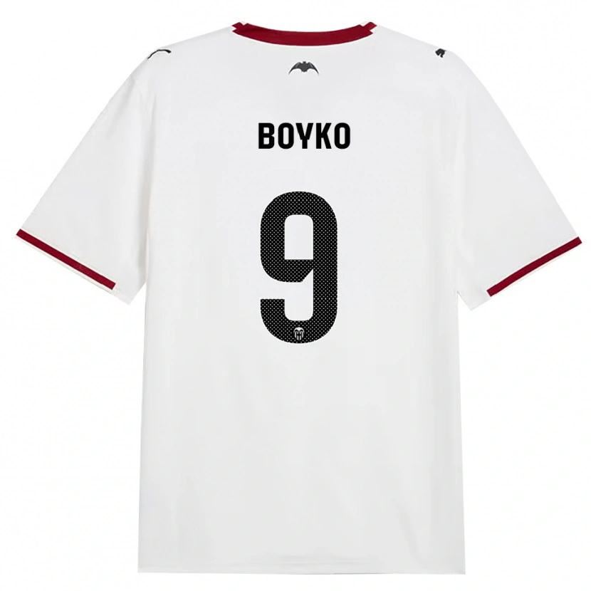 DanxenレディースYaroslav Boyko#9黒白赤黄ホームシャツ2026/27ジャージーユニフォーム
