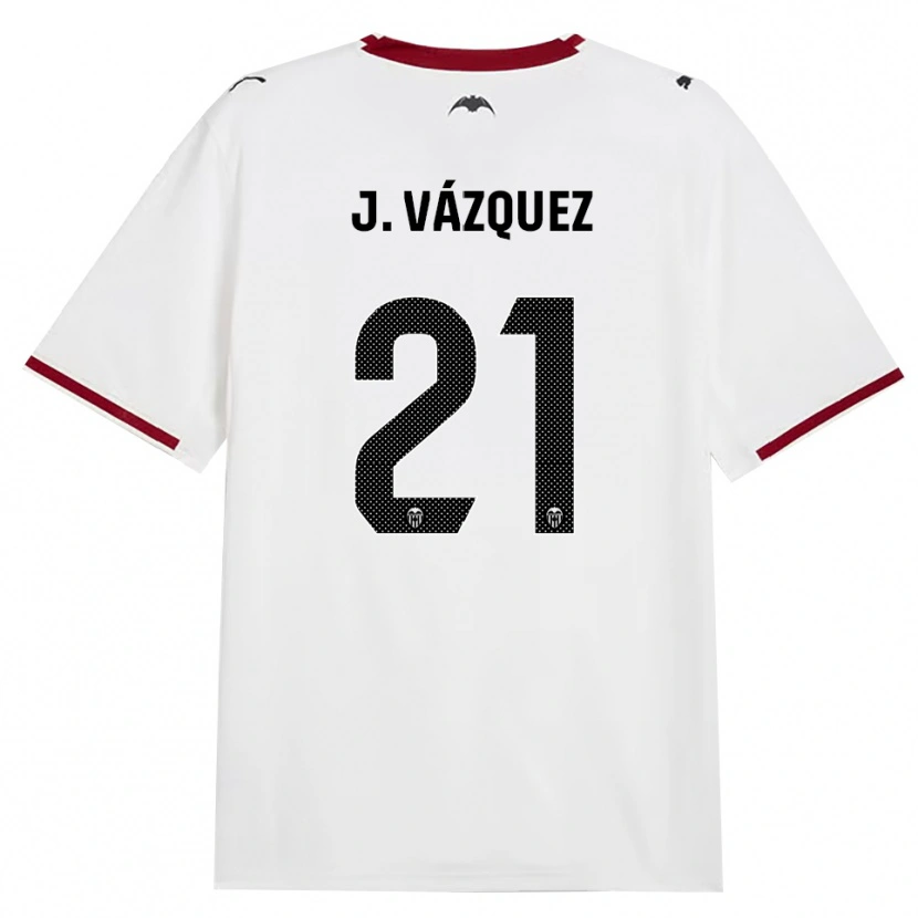 Danxenレディースヘスス・バスケス#21黒白赤黄ホームシャツ2026/27ジャージーユニフォーム