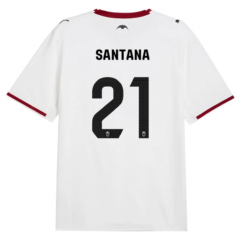 Danxenレディースイスマエル・サンタナ#21黒白赤黄ホームシャツ2026/27ジャージーユニフォーム