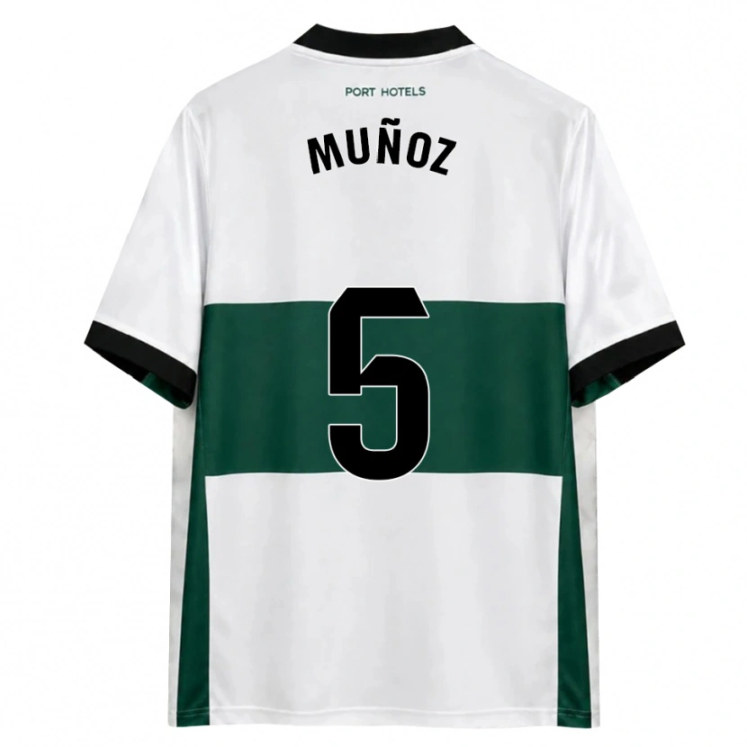 DanxenレディースIsmael Muñoz#5緑 白 赤ホームシャツ2026/27ジャージーユニフォーム