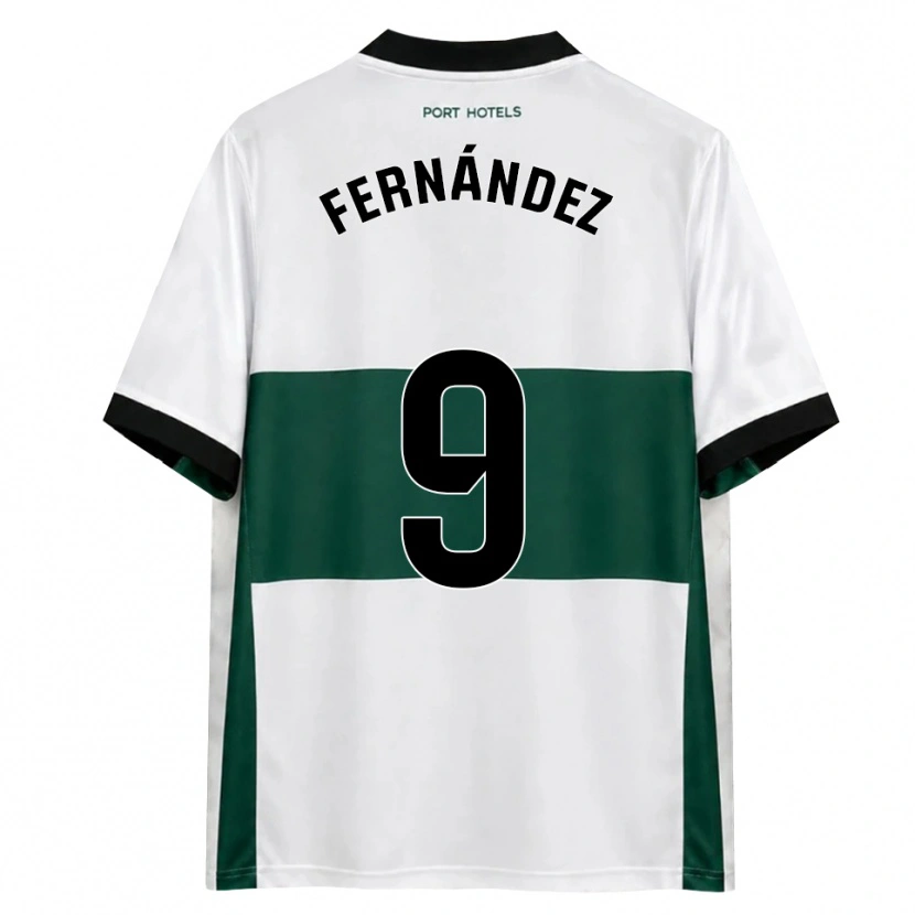 DanxenレディースIsmael Fernández#9緑 白 赤ホームシャツ2026/27ジャージーユニフォーム