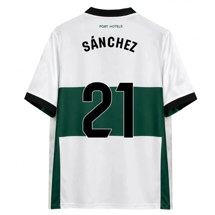 DanxenレディースÁlex Sánchez#21緑 白 赤ホームシャツ2026/27ジャージーユニフォーム
