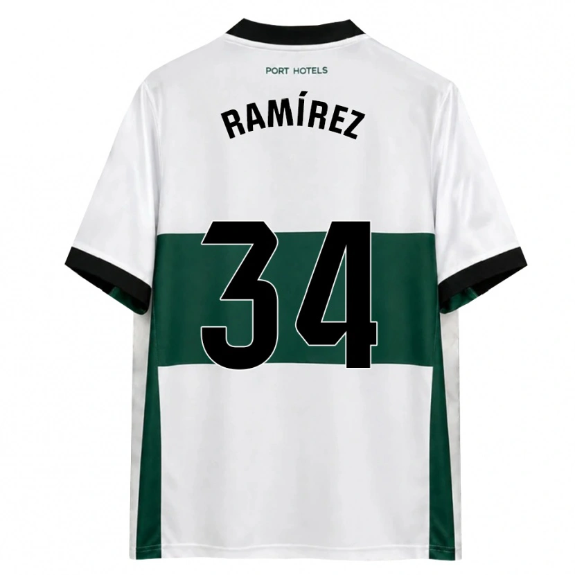 DanxenレディースJalmar Ramírez#34緑 白 赤ホームシャツ2026/27ジャージーユニフォーム