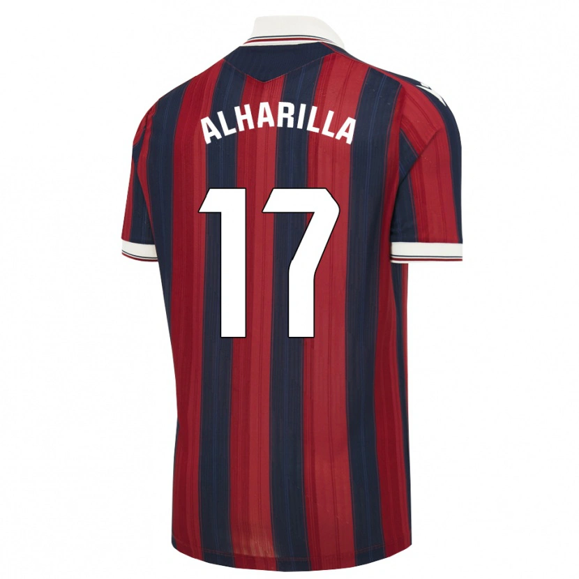 DanxenレディースMaría Alharilla#17ミッドナイトブルー 赤ホームシャツ2026/27ジャージーユニフォーム