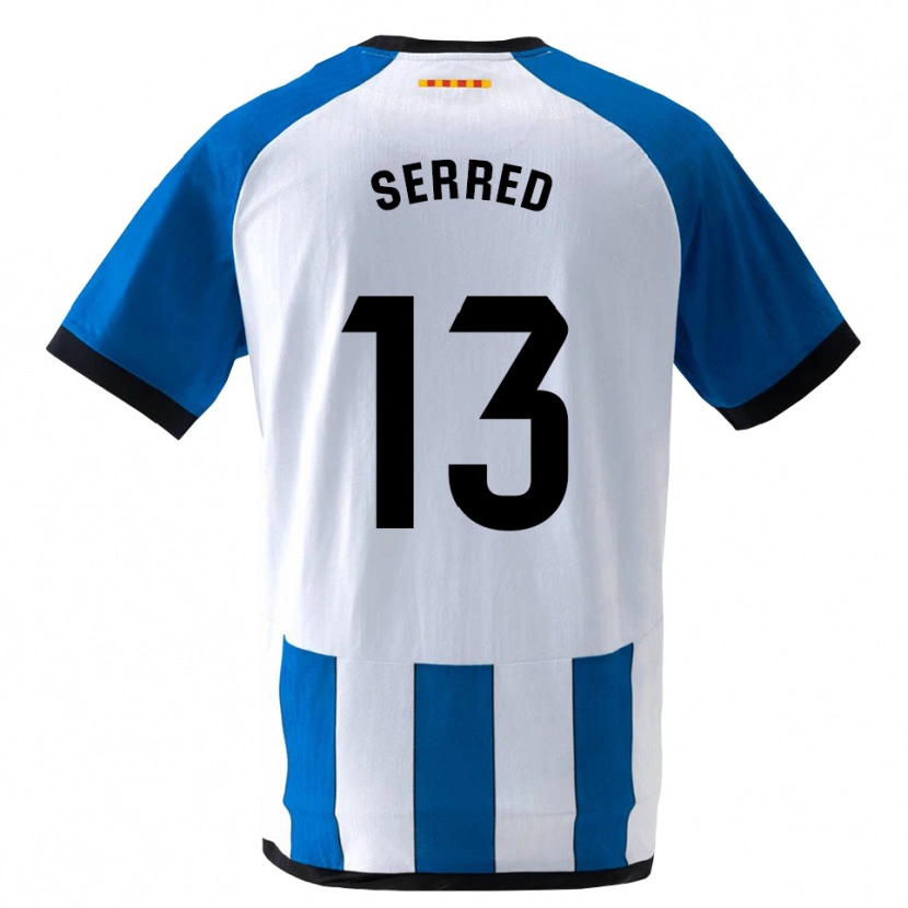 DanxenレディースLlorenç Serred#13ロイヤルブルー 白ホームシャツ2026/27ジャージーユニフォーム