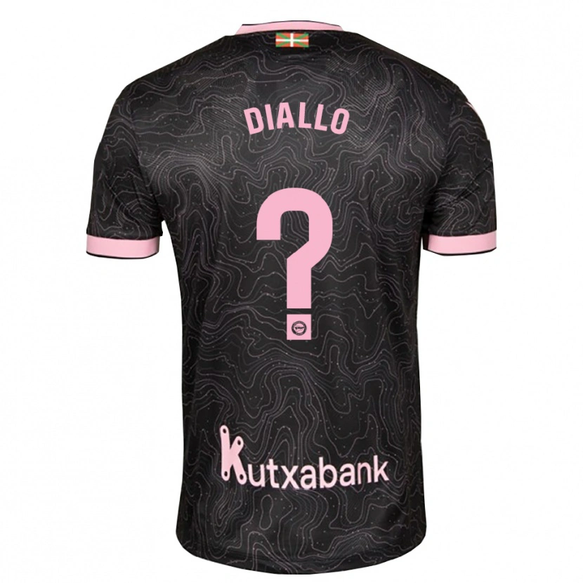 DanxenレディースSelu Diallo#0黒 ピンクアウェイシャツ2026/27ジャージーユニフォーム