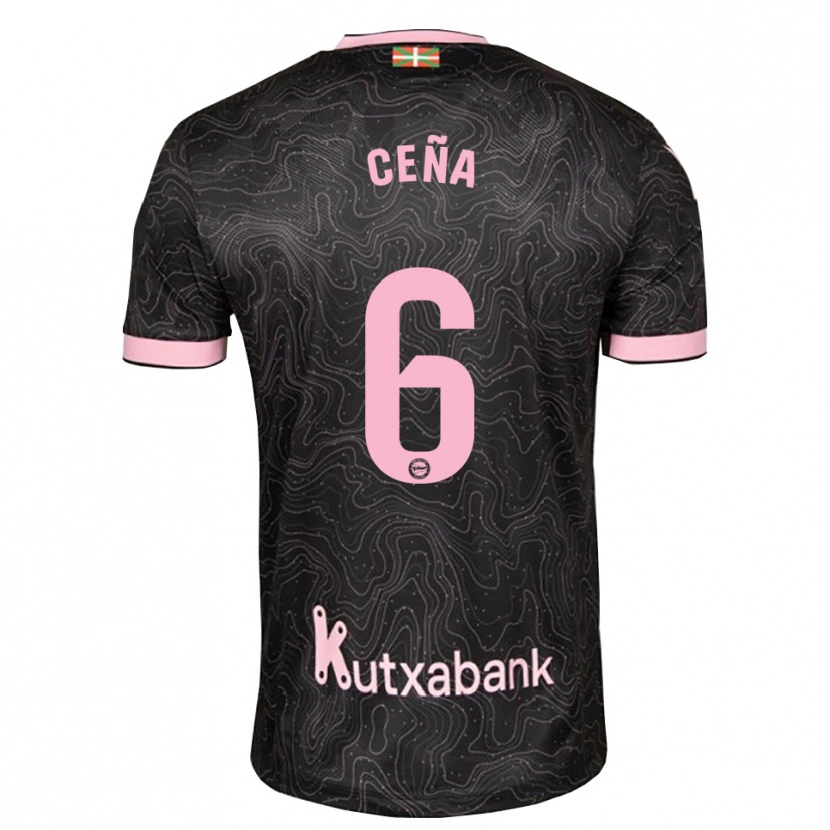 DanxenレディースMarcos Ceña#6黒 ピンクアウェイシャツ2026/27ジャージーユニフォーム