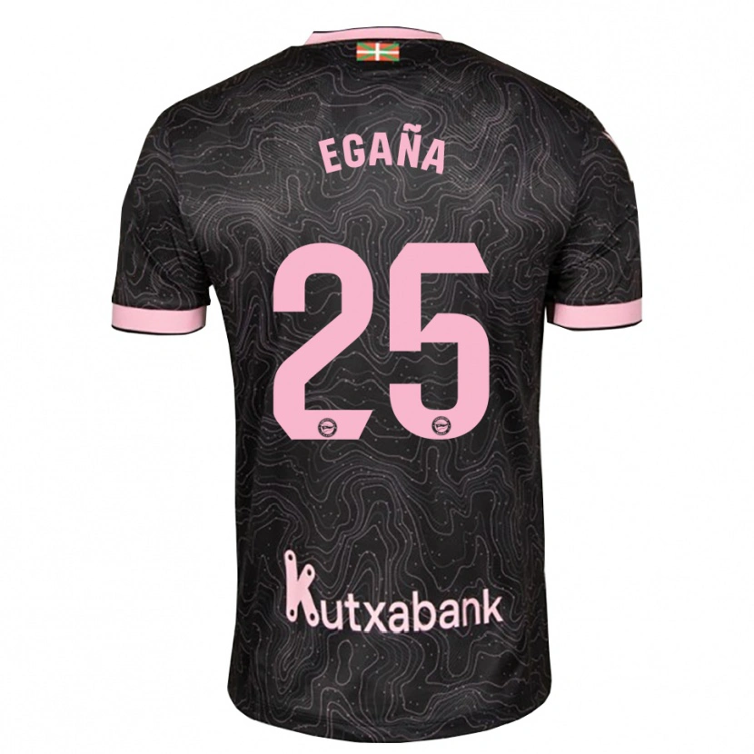 DanxenレディースEider Egaña#25黒 ピンクアウェイシャツ2026/27ジャージーユニフォーム