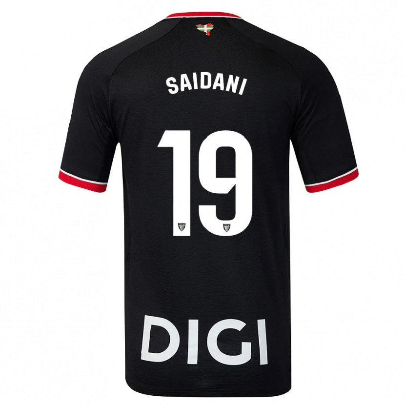 DanxenレディースIsmahel Saidani#19黒白赤アウェイシャツ2026/27ジャージーユニフォーム