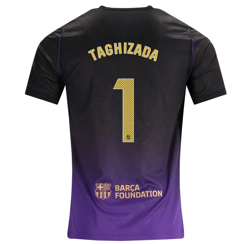 DanxenレディースEldar Taghizada#1紫 黄 黒アウェイシャツ2026/27ジャージーユニフォーム
