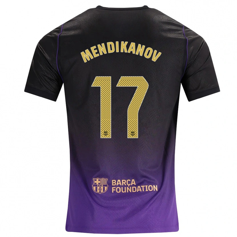 DanxenレディースKarim Mendikanov#17紫 黄 黒アウェイシャツ2026/27ジャージーユニフォーム