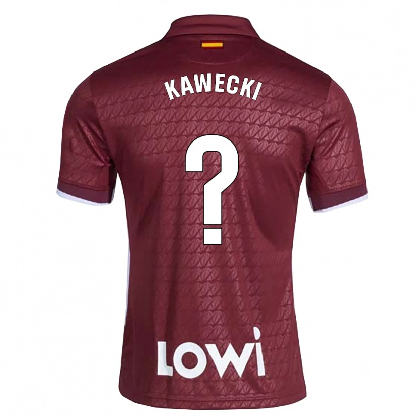 DanxenレディースLuis Kawecki#0ダークレッド 白アウェイシャツ2026/27ジャージーユニフォーム
