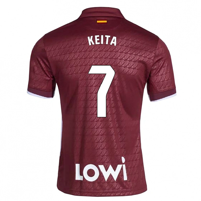 DanxenレディースAbdoulaye Keita#7ダークレッド 白アウェイシャツ2026/27ジャージーユニフォーム
