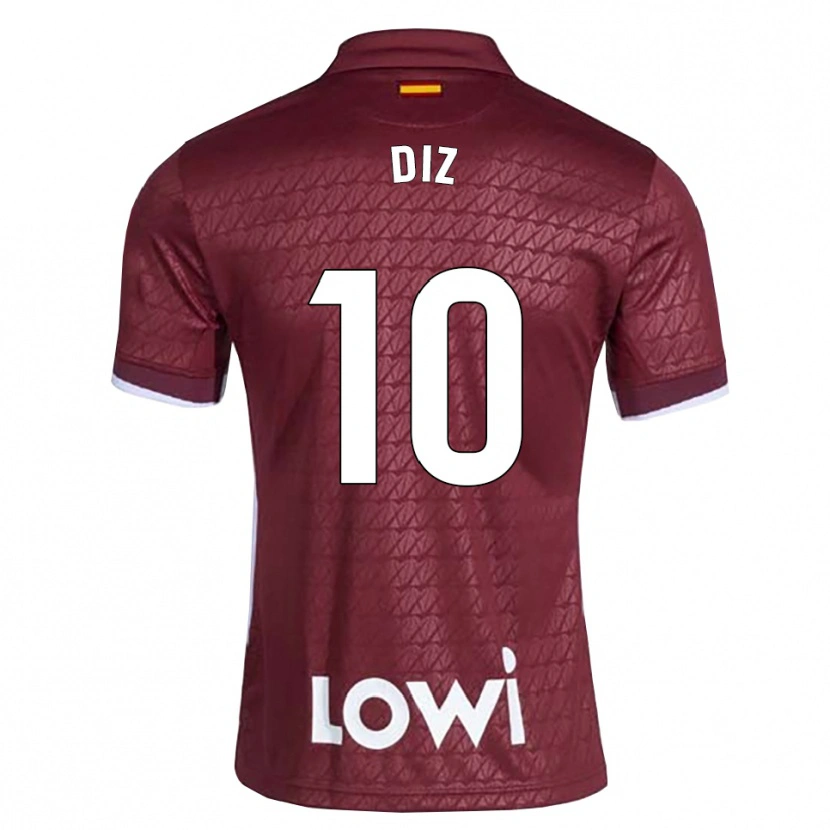 DanxenレディースRafa Diz#10ダークレッド 白アウェイシャツ2026/27ジャージーユニフォーム