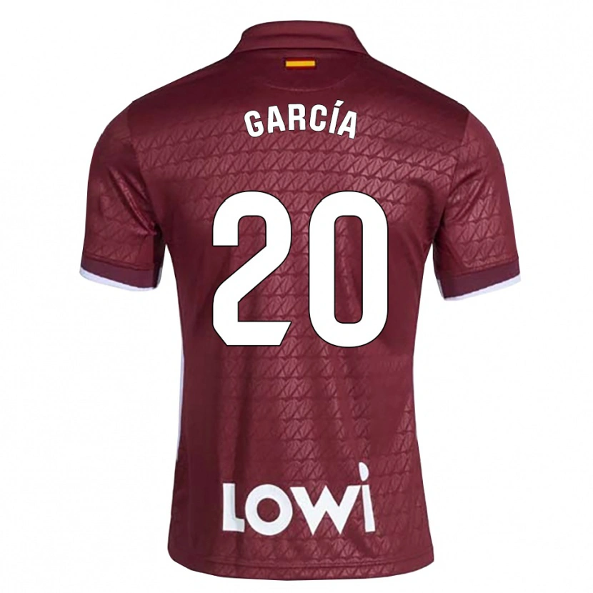 DanxenレディースÁlex García#20ダークレッド 白アウェイシャツ2026/27ジャージーユニフォーム