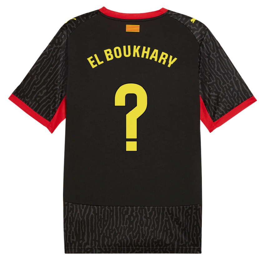 DanxenレディースAbdellah El Boukhary#0黒黄赤アウェイシャツ2026/27ジャージーユニフォーム