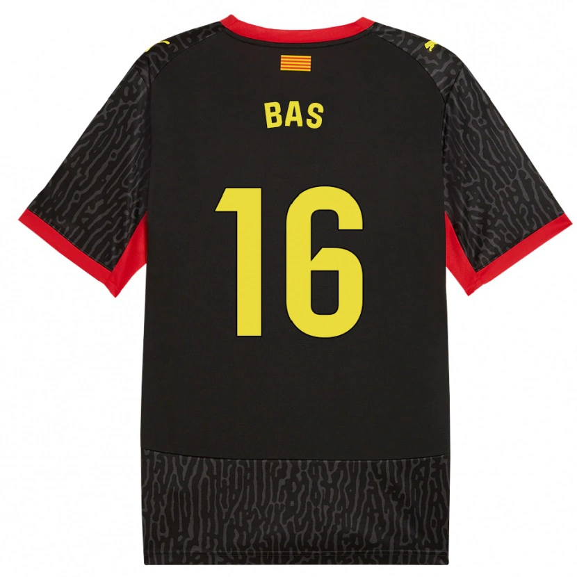 DanxenレディースJordi Bas#16黒黄赤アウェイシャツ2026/27ジャージーユニフォーム